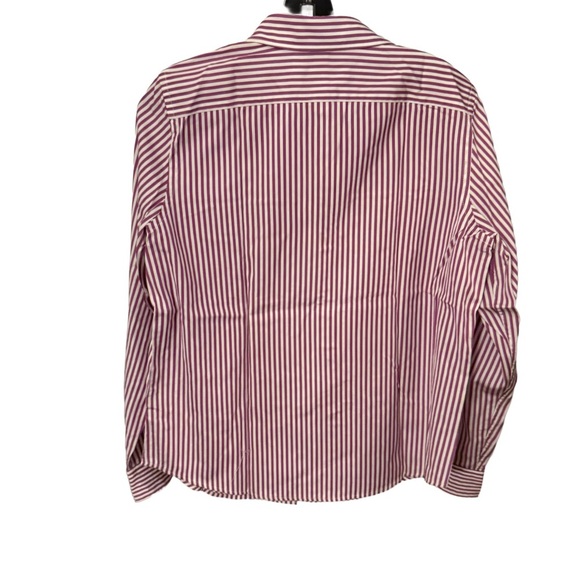 Lauren Ralph Lauren Womens Button Down Shirt Striped  Sz Large Petite NEW! - Picture 2 of 10